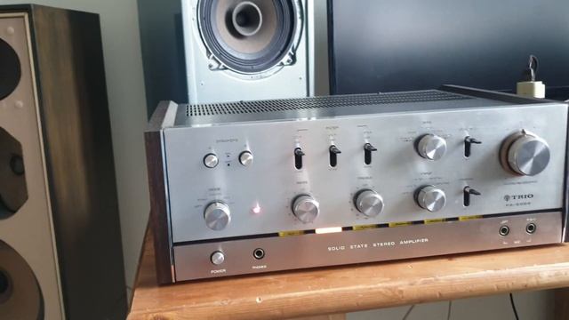 Винтажный японский усилитель TRIO KA-6004 и акустика SABA-840F