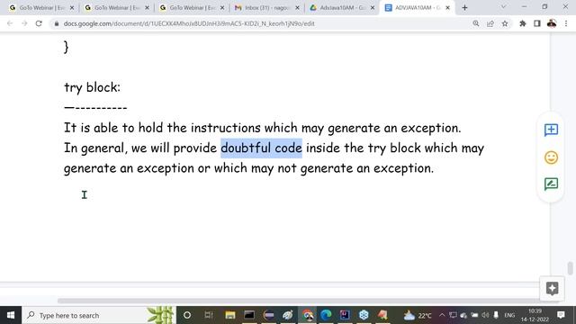 ADV. JAVA with JAVA Frameworks tutorials || Session - 8 || by Mr. Nagoor Babu On 14-12-2022@10AM IS смотреть онлайн