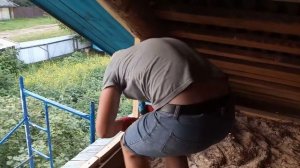 Меняем фронтон деревянного дома,быстро,просто,дешево!We change the pediment of a wooden house