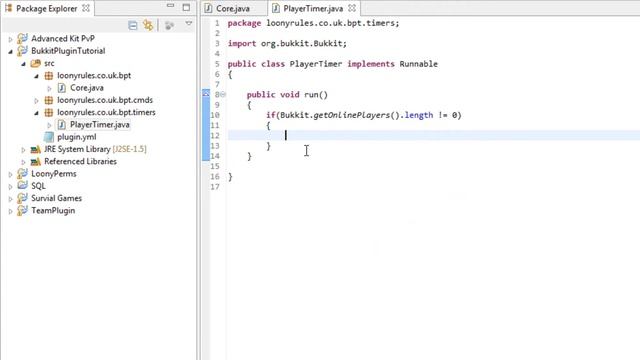 HOW TO | MAKE A BUKKIT PLUGIN | #22 | Implements Runnable | 1.7 & 1.8 смотреть онлайн
