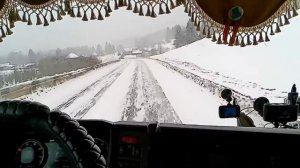 Дальнобой по России.Зима продолжается.