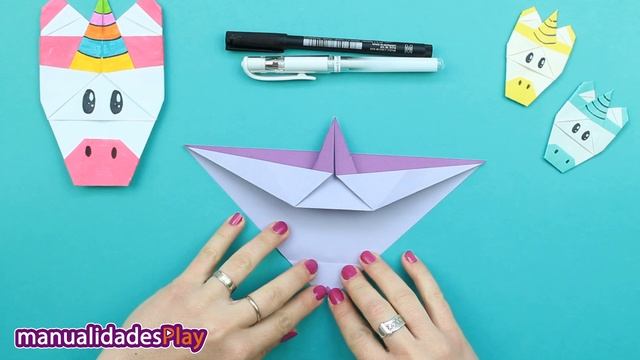 ? Cómo hacer un Unicornio de papel muy fácil - Origami fácil y Marca Páginas смотреть онлайн