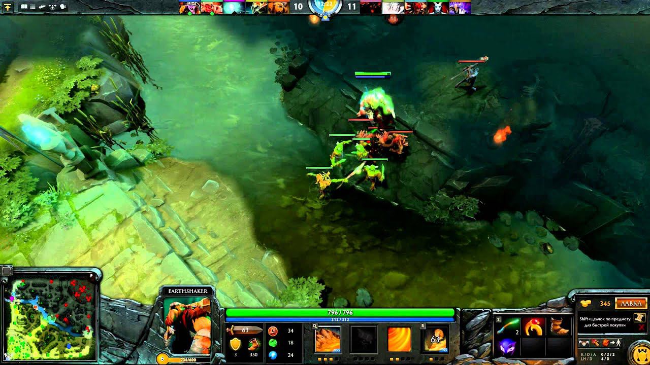 Dota 2 - Keyn и Oneqa (ALL RANDOM) (Earthshaker) [Не формат]