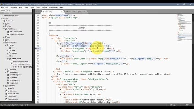 HTML2WP. Серия #3.1. Пилим шапку: добавляем динамики и настроек
