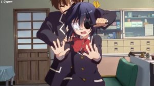 талдычит ей по голове и всячески издевается. #аниме #anime