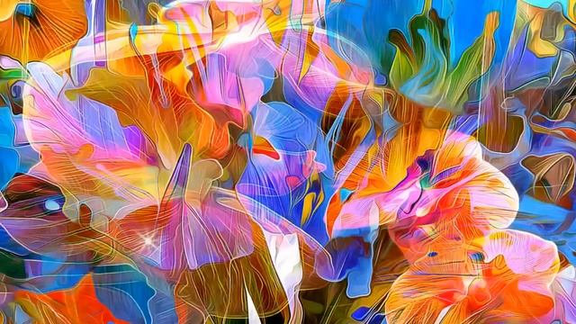 Красивая мелодия и цветочная фантазия для вас, друзья! смотреть онлайн