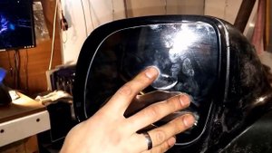 #023(2) установка зеркального элемента audi Q7