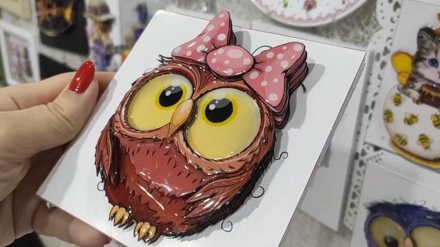 Объёмные картины папертоль: Совушки