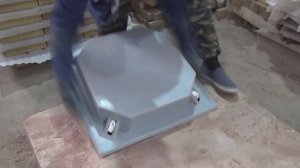 Производство плит укрепления откосов: формовка формы и изготовление бетонных блоков