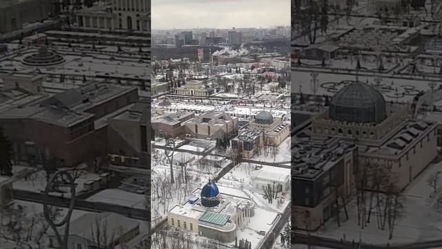 Солнце Москвы. Колесо обозрения Вид на ВДНХ