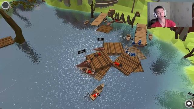 СЛИШКОМ ТУПО| Stupid Raft Battle Simulator| Инди игра смотреть онлайн