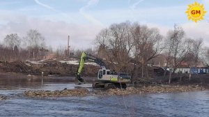 Зарайск  Плотина на Осетре ушла под воду