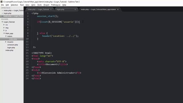 Login y Autenticación de Tipos de Usuario - Uso de Sesiones смотреть онлайн