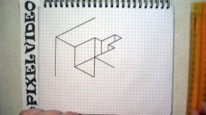 How to Draw a 3D Shape  - Trick Art  #pixelvideo
