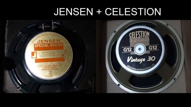 Celestion Vintage 30 X Jensen C12N Speakers Comparition смотреть онлайн