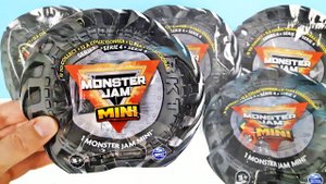ОПАСНЫЕ МАШИНКИ MONSTER JAM MINI! Сюрпризы в пакетиках ТАЧКИ МОНСТРЫ Spin Master Surprise unboxing