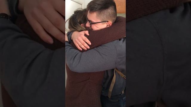 Marine surprises mom.