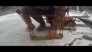 Установка КП под лед с приманкой