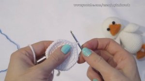 Вязание крючком. Вяжем Утёнка. Часть 7. Crochet duck.