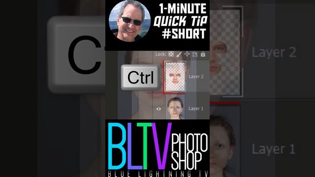 Photoshop 1-Minute #Short: Auto-Blend Faces!