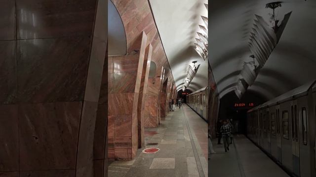 "МАРКСИСТСКАЯ"🚇 Marksistskaya (Moscow Metro)🚇"ОКА"- прибывающий поезд. 29.09.2023