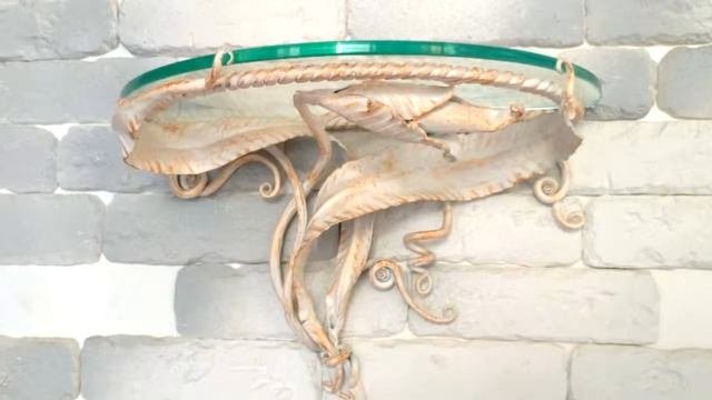 Интерьерный кованый кронштейн для полки фото видео