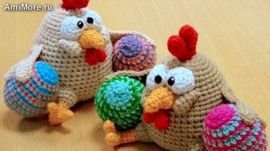 Амигуруми: схема Пасхальная курочка. Игрушки вязаные крючком - Free crochet patterns.