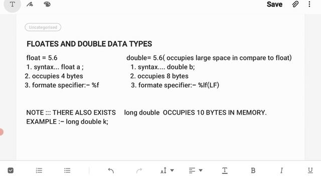 3.4 FLOAT AND DOUBLE DATA TYPE |  C PROGRAMMING | GATE | LOGIC AND THOUGHTS