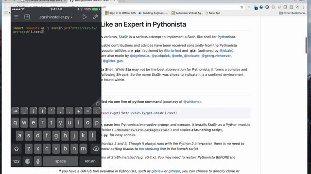 Python Installing Modules on Mobile - iOS app Pythonista