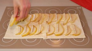 БЫСТРО К ЧАЮ! Слоёный пирог с грушей и сыром Бри | Pear & Brie Cheese