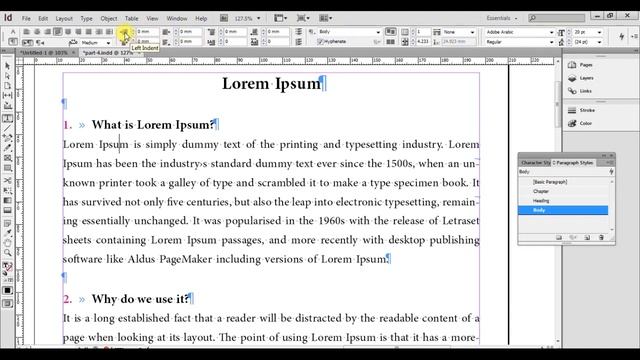 Indesign Tutorial in Hindi | Paragraph, Character & Nested Style | Hanging Indent смотреть онлайн