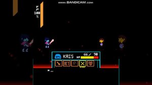Kris vs Firsk Fight,Undertale x Deltarune Fan Game,Spare Ending NO HEAL!