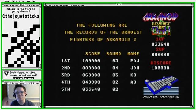 Arkanoid 2 - Revenge of Doh (Atari ST) смотреть онлайн