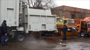 Демонстрация снегоплавильной установки СУ-100