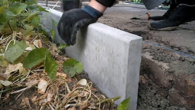 Технология установки поребрика для тротуарной плитки 30х30мм смотреть онлайн