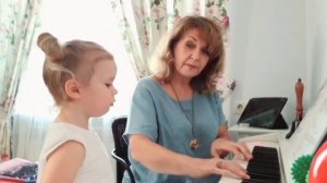 ✨️Лия Сидоренко, 3 года. "Мишка косолапый." ?  Урок музыки. ? От грустного мишки до весёлого!?