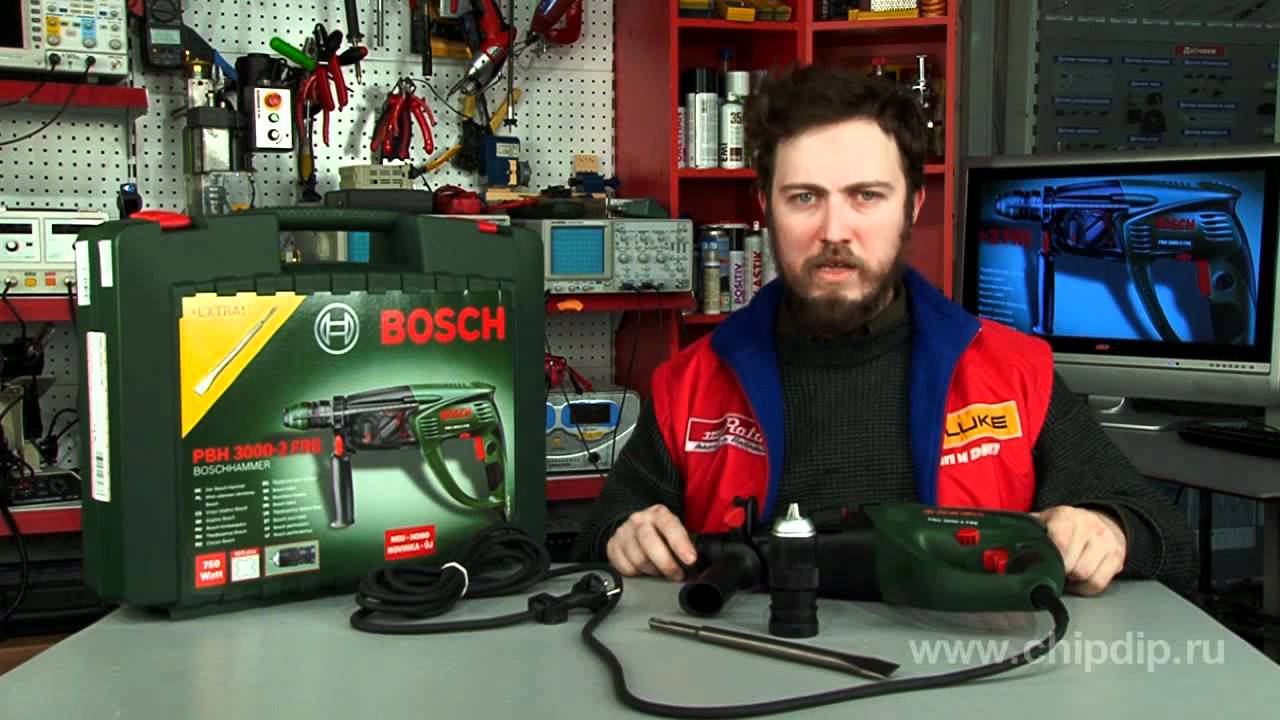 Перфоратор универсальный Bosch PBH 3000-2 FRE смотреть онлайн