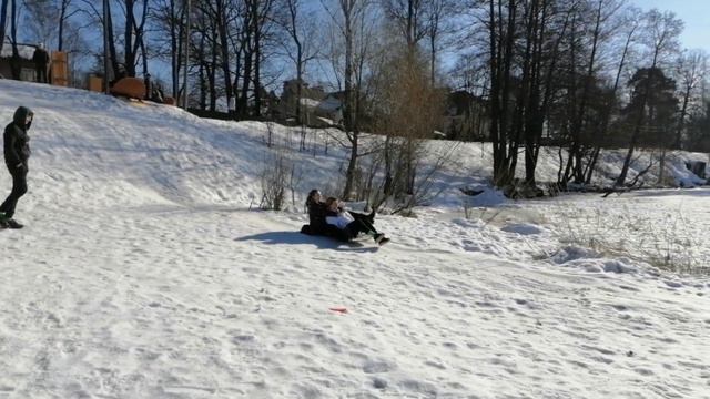 СП-б. Озеро Нижнее Большое Суздальское. 13.03.2022. смотреть онлайн