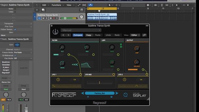 Inear Display - REGRESSIF - Free sound degradation VST/AU Plugin смотреть онлайн