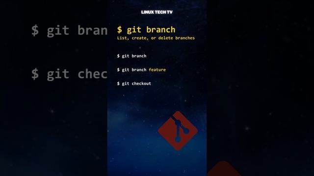 7. ⏳? git version control | git branch @LinuxTechTV pro Git