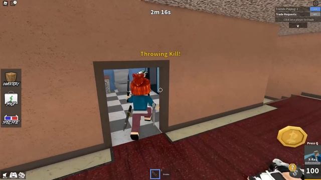 Pretending to be a Noob Bacon Girl in MM2...(Roblox) смотреть онлайн