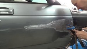 Ваз 2110 (Bogdan)    рихтовка двери.