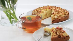 БЫСТРЫЙ ПИРОГ ИЗ РЕВЕНЯ (с приятной кислинкой) / RHABARBER KUCHEN / RHUBARB CAKE RECIPE