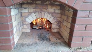 мини русская печь с мангалом.