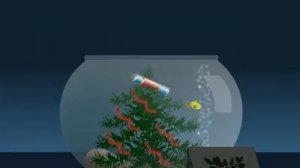 The Christmas Fishbowl animated ecard by Jacquie Lawson