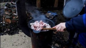 Печь для казана из газового баллона