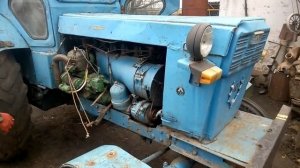 Запуск трактора т40 пускачем пд8