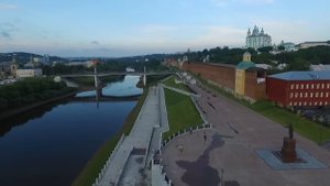 Набережная Днепра. Смоленск. Аэросъемка