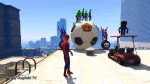 GTA 5 Spiderman Ragdolls Compilation - Funny Moments & Crazy Jumps (Euphoria Physics) #3