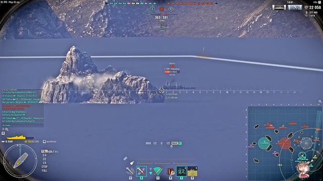 World of Warships mit A #458 Runde Ägir Fahren German/Deutsch-Gameplay смотреть онлайн